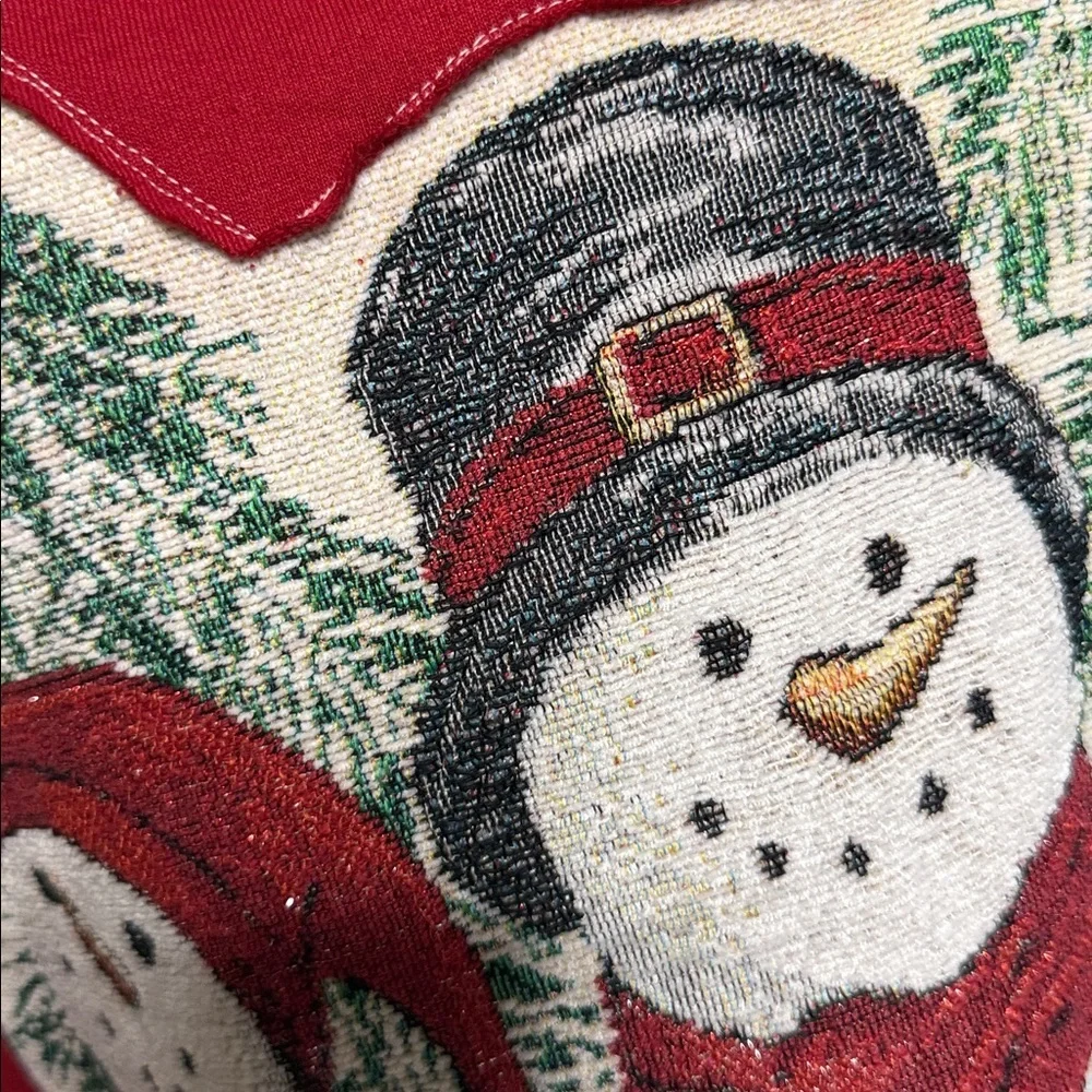 Upcycled Snowman Sweatshirt with Floral Detail - Picture 2 of 12